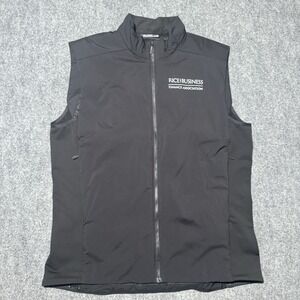 Arc'teryx Vest Black Full Zip Softshell Men's Large Corporate Logo